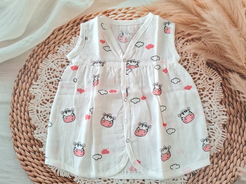 Muslin Frock - Cow Muslin Frock - Cow