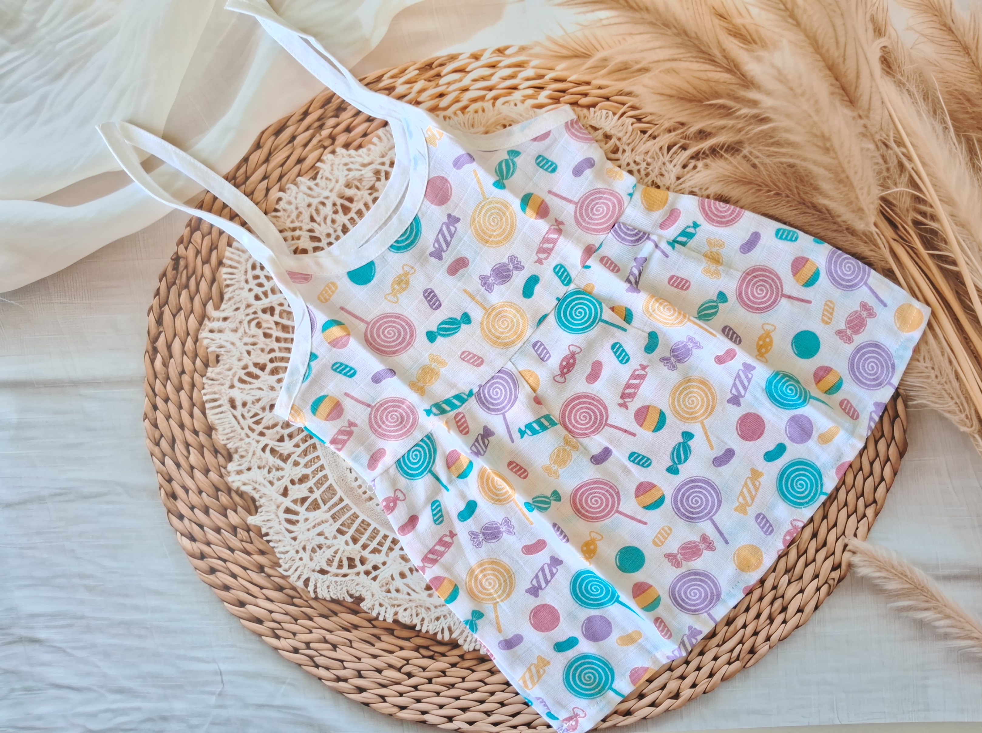 Muslin Knot Frock - Lolli Pop