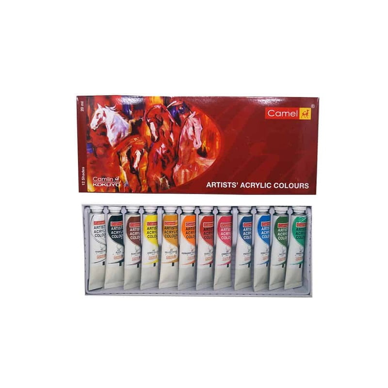 Camel Artist Acrylic Color Box 12 Shades Camel Artist Acrylic Color Box 12 Shades