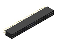 2.54mm 2×20 Pin Female Double Row Header Strip (Pack of 5)