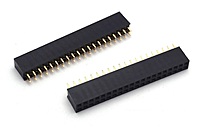 2.54mm 2×20 Pin Female Double Row Header Strip (Pack of 5)