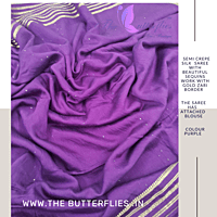 SEMI CREPE SILK SAREE DVFSCRE22871 SEMI CREPE SILK SAREE DVFSCRE22871