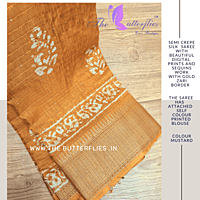 SEMI CREPE SILK SAREE RJASCRE23463 SEMI CREPE SILK SAREE RJASCRE23463