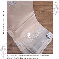 LINEN COTTON SAREE YBRSLIN23487 LINEN COTTON SAREE YBRSLIN23487