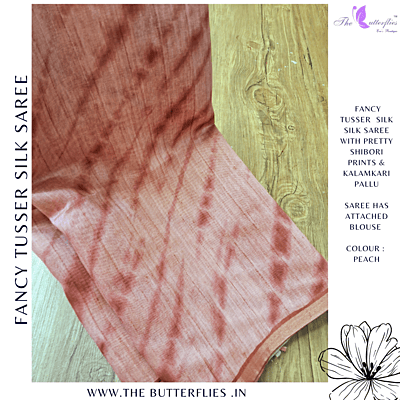 SEMI TUSSER SILK SAREE SFHSTSK23685