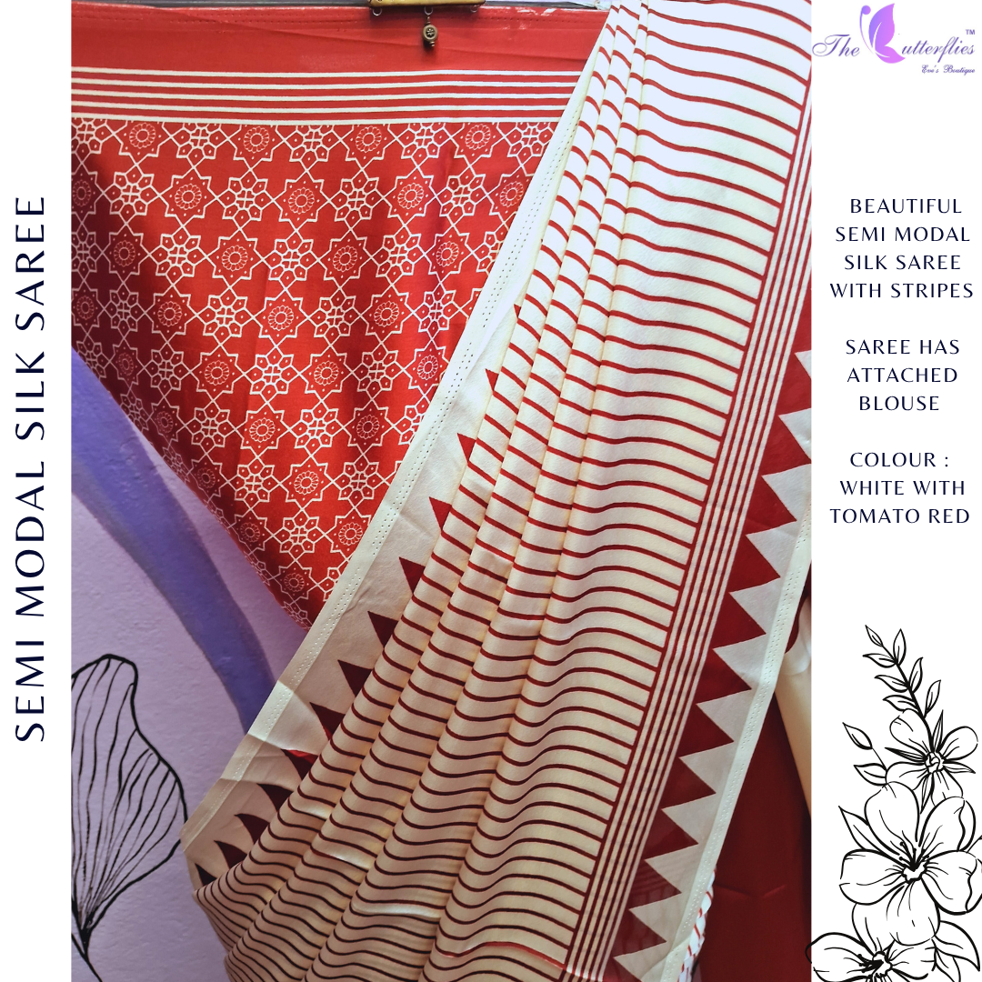 SEMI MODAL SILK SAREE  DCMSmss24257