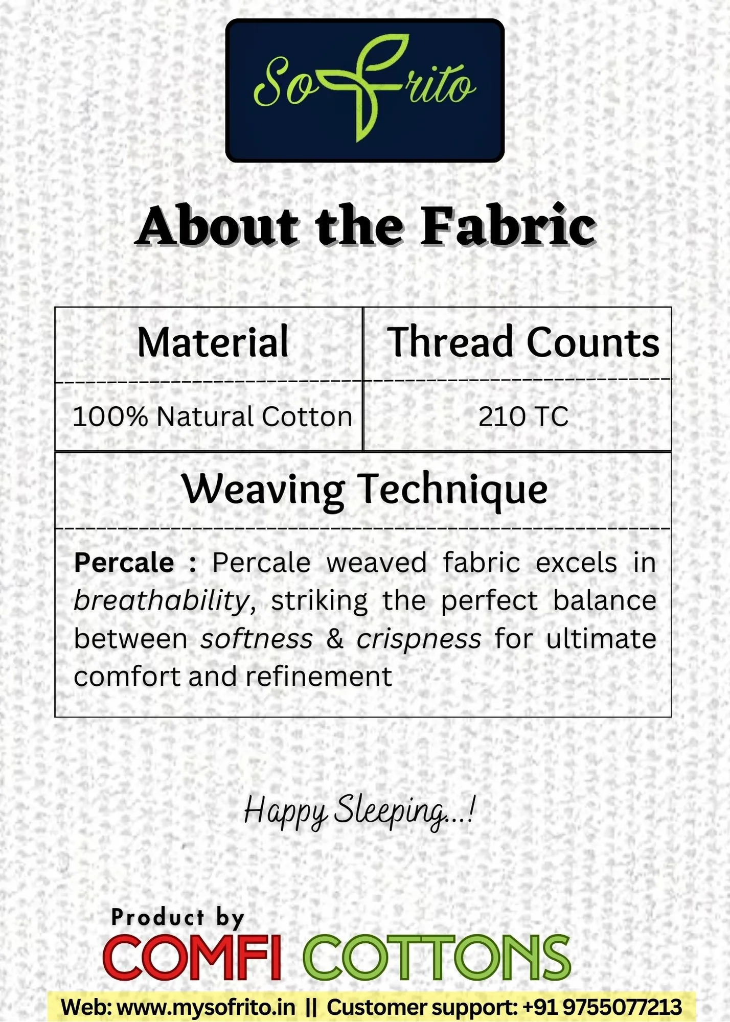 Sofrito 100% Cotton Bedsheet (Flat) - Percale - 210 TC - Plain - White Sofrito 100% Cotton Bedsheet (Flat) - Percale - 210 TC - Plain - White