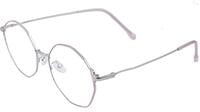 Female Oversized Spectacle Frames. Transparent ARC Lens. Pink & Silver Color Metal Frame. Female Oversized Spectacle Frames. Transparent ARC Lens. Pink & Silver Color Metal Frame.
