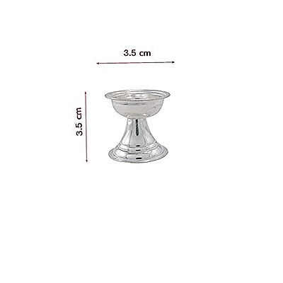 Silver Kerala Diya Set Silver Kerala Diya Set