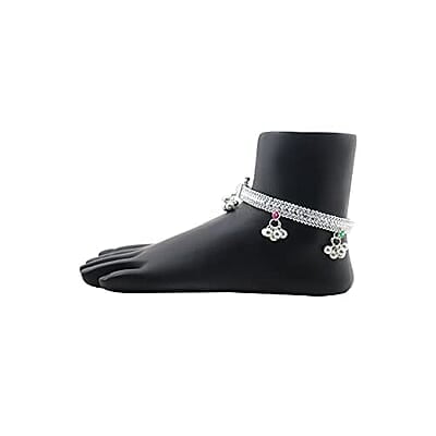 Sterling Silver Traditional Anklets/Ghungroos Payal