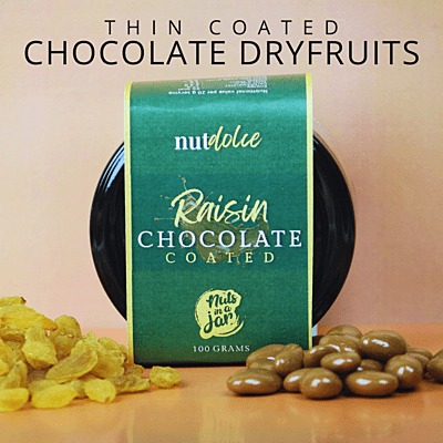 Nut Dolche Chocolate Coated Raisins 100 Grams Nut Dolche Chocolate Coated Raisins 100 Grams