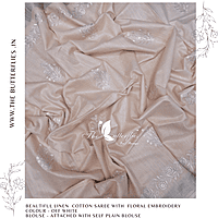 LINEN COTTON SAREE YBRSLIN23487 LINEN COTTON SAREE YBRSLIN23487