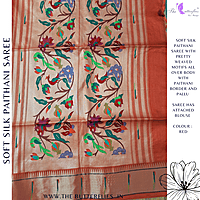 SOFT SILK PAITHANI SAREE IHFSSIL23877 SOFT SILK PAITHANI SAREE IHFSSIL23877