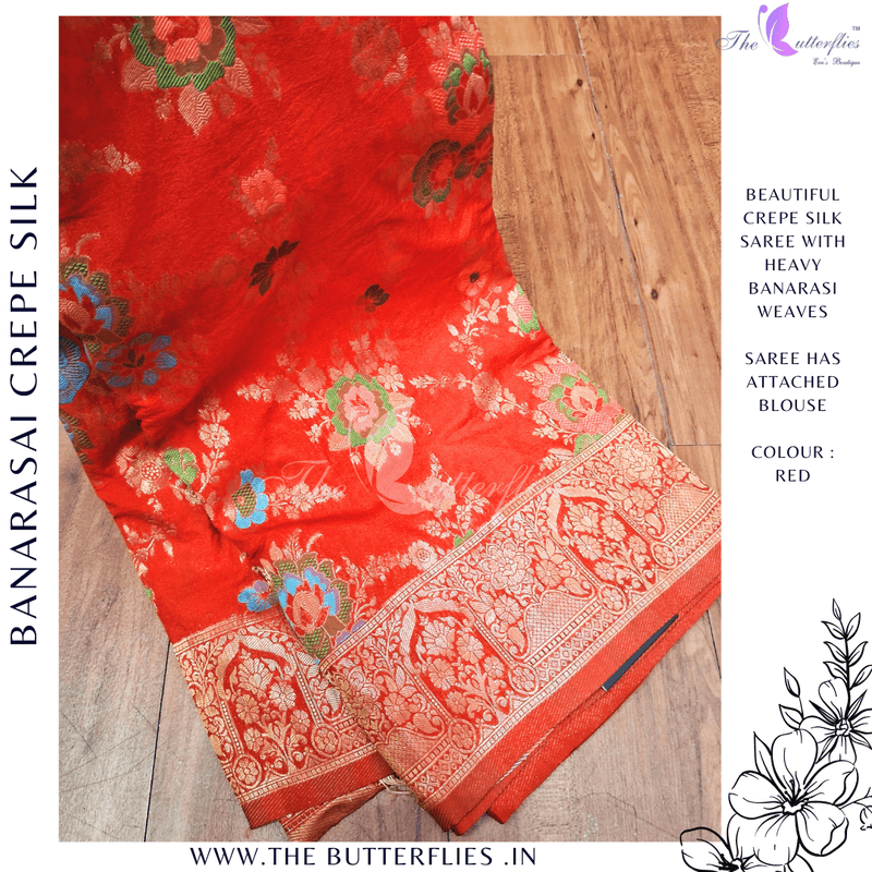 BANARASI CREPE SILK SAREE DCMSBNS24292 BANARASI CREPE SILK SAREE DCMSBNS24292