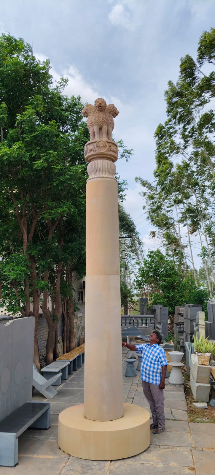 The Ashoka pillar 22ft
