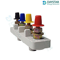 100 Amp 4 Pole Grey Standard Connection Plate with Red & Black Cap 100 Amp 4 Pole Grey Standard Connection Plate with Red & Black Cap