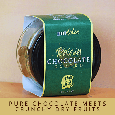 Nut Dolche Chocolate Coated Raisins 100 Grams Nut Dolche Chocolate Coated Raisins 100 Grams