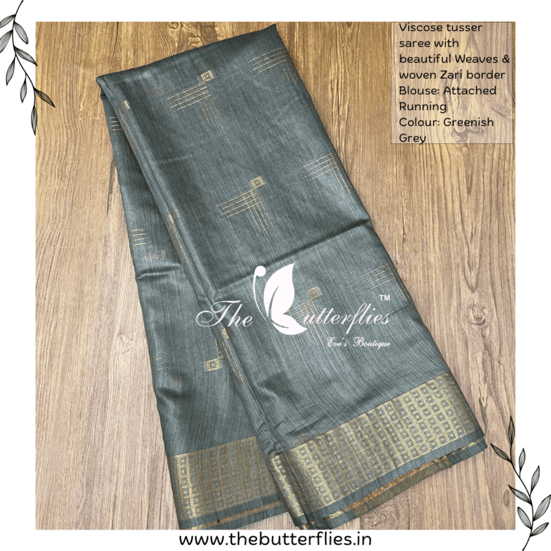 VISCOSE  TUSSER SAREE  YBRSTUS23380
