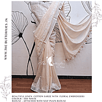 LINEN COTTON SAREE YBRSLIN23487 LINEN COTTON SAREE YBRSLIN23487