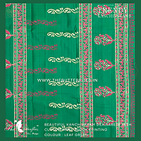 HAND PAINTED PURE KANCHIVARAM SOFT SILK SAREE  CUSSSIL23503