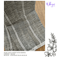 PURE LINEN SAREE YBRSLIN23602 PURE LINEN SAREE YBRSLIN23602