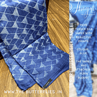 PURE TUSSER SILK SAREE ssgSTUS22507