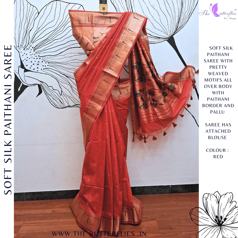 SOFT SILK PAITHANI SAREE IHFSSIL23877 SOFT SILK PAITHANI SAREE IHFSSIL23877
