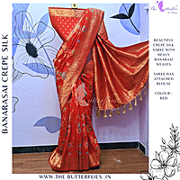 BANARASI CREPE SILK SAREE DCMSBNS24292 BANARASI CREPE SILK SAREE DCMSBNS24292