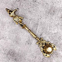 Brass Krishna Aarti Spoon Brass Krishna Aarti Spoon
