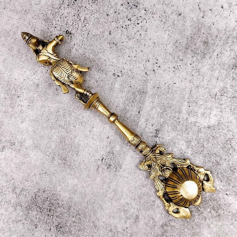 Brass Krishna Aarti Spoon
