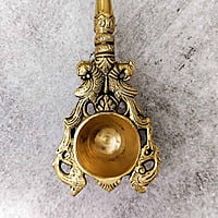 Brass Krishna Aarti Spoon Brass Krishna Aarti Spoon