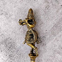 Brass Krishna Aarti Spoon Brass Krishna Aarti Spoon