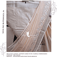 LINEN COTTON SAREE YBRSLIN23487 LINEN COTTON SAREE YBRSLIN23487