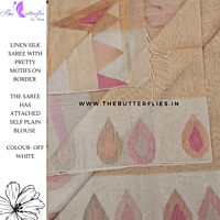 SILK LINEN SAREE  MKTSLIN23612