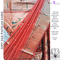 SOFT SILK PAITHANI SAREE IHFSSIL23877 SOFT SILK PAITHANI SAREE IHFSSIL23877