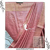VISCOSE  TUSSER SAREE  YBRSTUS23390
