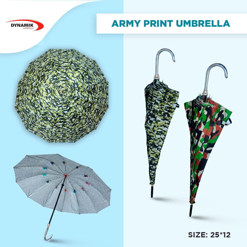 25*12 Army Print Umbrella (6pcs Pack) 25*12 Army Print Umbrella (6pcs Pack)