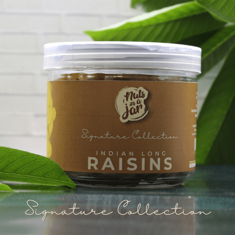 Nuts in a Jar Indian Long Raisins Signature Collection  250 Grams