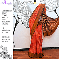 IKKAT MERCERISED COTTON SAREE BGHSDIC23311 IKKAT MERCERISED COTTON SAREE BGHSDIC23311