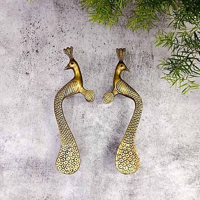 Brass Door Handle Set - 10 inch Height | Elegant Brass Door Handle Set for Home Decor Brass Door Handle Set - 10 inch Height | Elegant Brass Door Handle Set for Home Decor