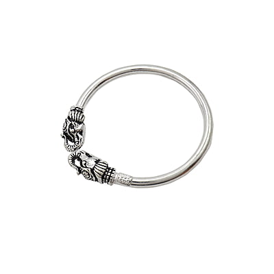 Adjustable Sterling silver yanai/elephant Kada Adjustable Sterling silver yanai/elephant Kada