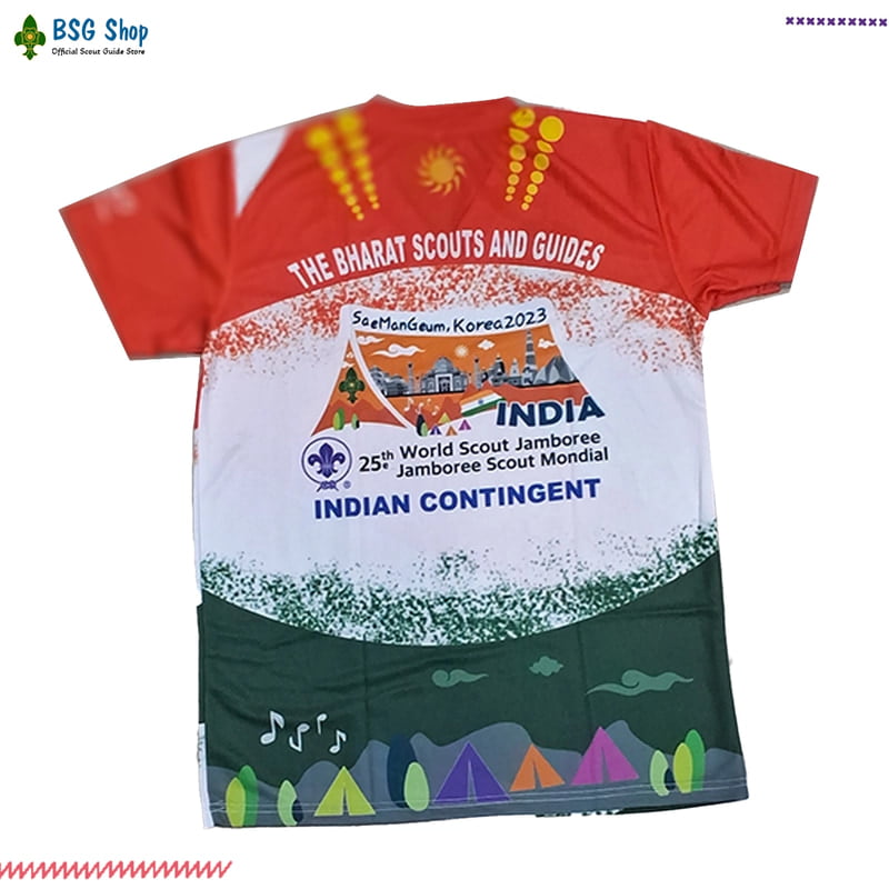 T-Shirt Round Neck Full Printed 23 World Scout Jamboree Contingent