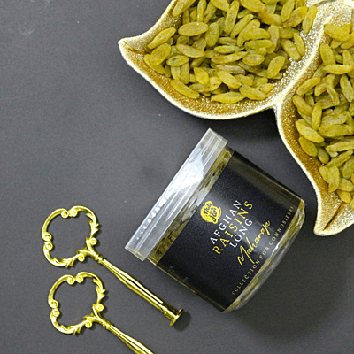 Nuts in a Jar Maharaja Afghan Sandukani Raisins Long 250 Grams