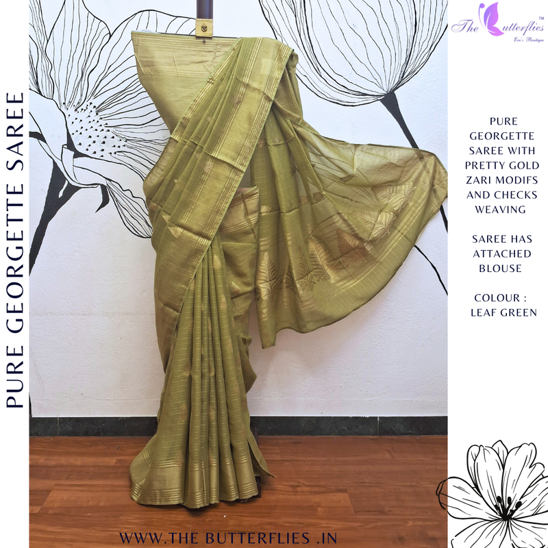 PURE GEORGETTE SAREE  VFLSGRS23922