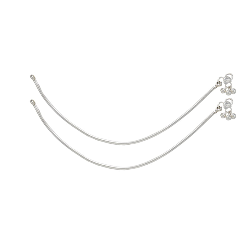 Sterling Silver plain design kolusu,Silver Anklets, Silver payal for women Sterling Silver plain design kolusu,Silver Anklets, Silver payal for women