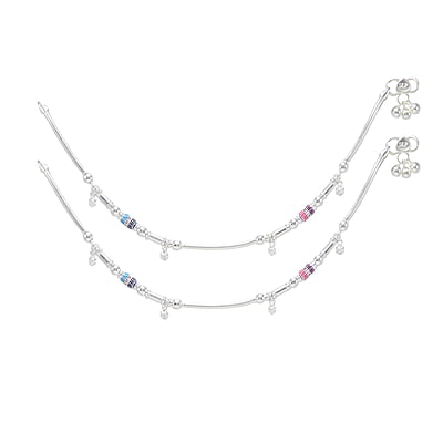 Silver Women Anklets/payal