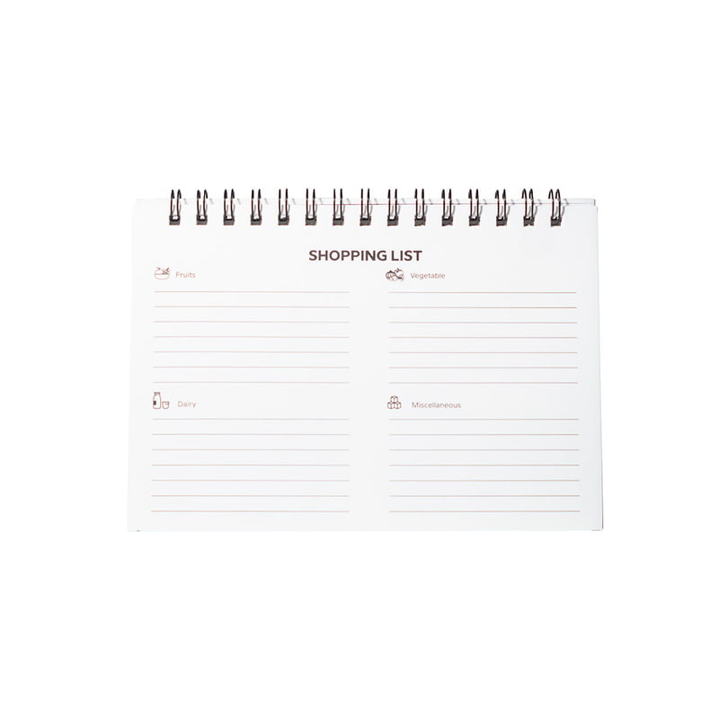 Shopping List Planner Notebook - 30 Pages