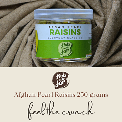 Nuts in a Jar Afghan Pearl Raisins Everyday Classics 250 Grams Nuts in a Jar Afghan Pearl Raisins Everyday Classics 250 Grams