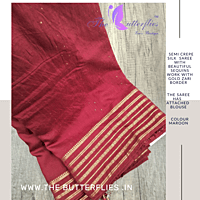 SEMI CREPE SILK SAREE DVFSCRE22873 SEMI CREPE SILK SAREE DVFSCRE22873