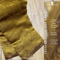 CRUSHED TISSUE SILK SAREE USTSTES23520 CRUSHED TISSUE SILK SAREE USTSTES23520